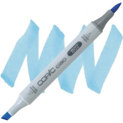 Lihová fixa COPIC Ciao oboustranná Brush & Chisel, Robin's egg blue (B02)