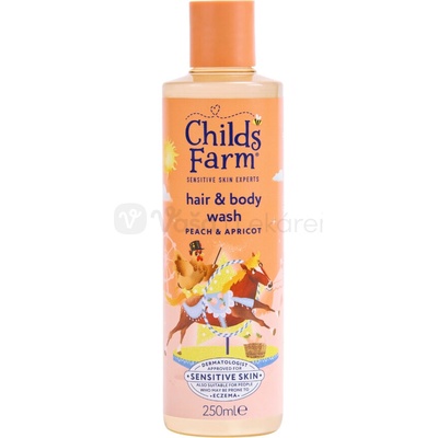 Childs Farm Hair & Body wash Umývacia emulzia Marhuľa a broskyňa 250 ml