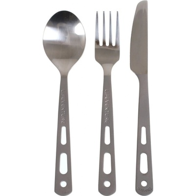 Lifeventure Knife Fork Spoon Set Titanium – Zboží Mobilmania
