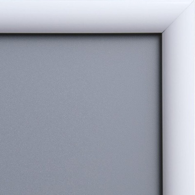 Jansen Display Klaprám A2 ostrý roh profil 25 mm RAL 9003