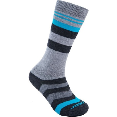 Sensor Slope Merino detské ponožky, sivá/čierna/tyrkysová