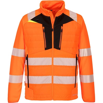 Portwest DX473 DX4 Hi Vis Baffle reflexná bunda oranžová oranžová čierna