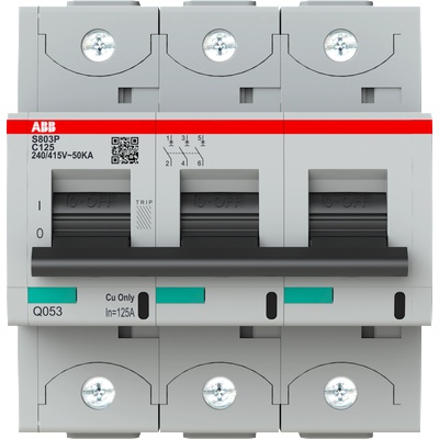ABB АВТ. ПРЕДПАЗИТЕЛ s803p-c125a 3p hp 50ka ac/dc (m518423)