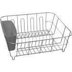 5five Pvc chromed dish drainer grey