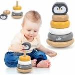 Vigan VIGA PolarB Wooden Educational Pyramid - Penguin