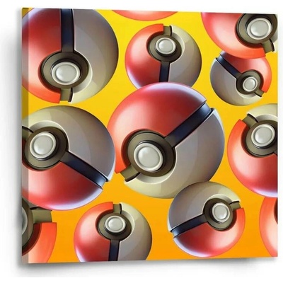 Sablio Obraz Pokemon ball Pattern - 50x50 cm
