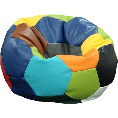 PUFRELAX Пуф, топка 400л. Telstar XL - Mozaic, Еко кожа, Пълнеж от полистиролни перли, Цвят според складовата наличност (PUF-G-TXL-PVC-MZC)