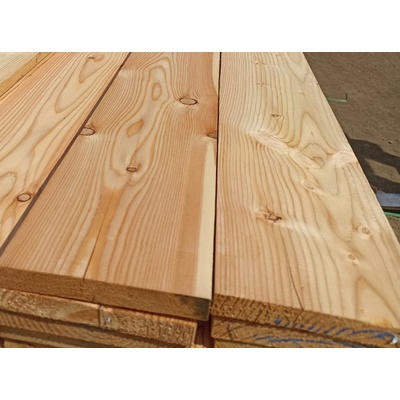 Hoblované prkno BC 19 x 110 x 4000 mm - KB evr. modřín, sušené, opracované