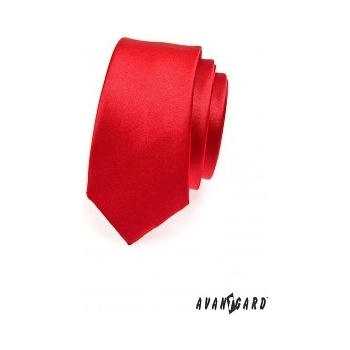 Avantgard Slim kravata Bílá Červená 551 758