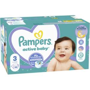 Pampers Памперси Pampers Active Baby 3 (6-10 кг. ) - 90 броя