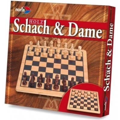 Noris Spiele Deluxe dřevěné šachy a dáma - DE