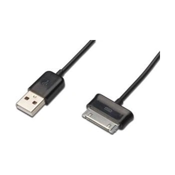 Ednet Samsung nabíjecí / datový kabel, Samsung 30pin - USB A, M / M, 0,5 m,, USB 2.0 kompatibilní, UL, bl