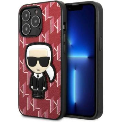 KARL LAGERFELD Кейс Karl Lagerfeld KLHCP13LPMNIKPI за iPhone 13 Pro / 13 6.1", твърд, червен / червен, Monogram Ikonik Patch (KF001326-0)