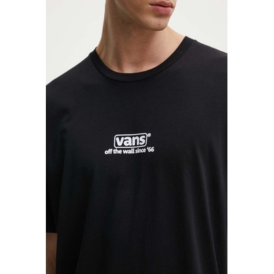 Vans Памучна тениска Vans в черно с принт VN000HFFBLK1 (VN000HFFBLK1)