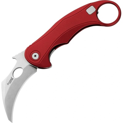LionSteel L.E.One Mid Stone Washed M390 Red Aluminum Handle