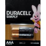 Ace Батерии Duracell Simply ААА 1.5V - 2бр (816)