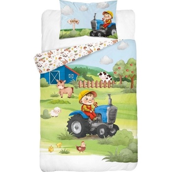 Detexpol obliečky Farma modrá 100 cm x 13540 x 60 cm