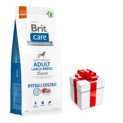 Brit care Хипоалергенна храна за възрастни кучета от големи породи с агнешко месо 12кг + безплатна изненада за кучето