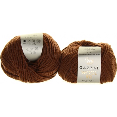 Gazzal Wool 90 3662 hnědá