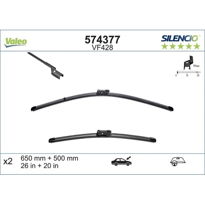 Valeo 650+500 mm 574377