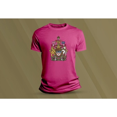 Sandratex dětské bavlněné tričko Státní znak Kanady. fuchsia