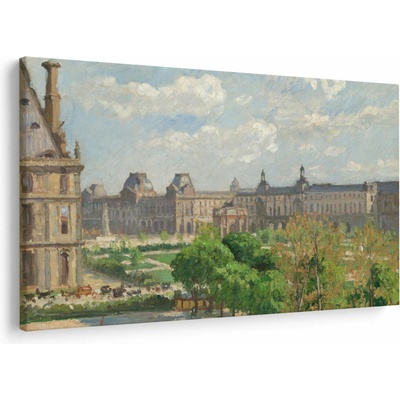 Obraz - Camille Pissarro, Place du Carrousel, Paris, reprodukcia, jednodielne 150x100 cm