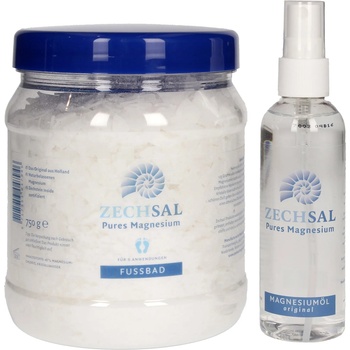 Zechsal Комплект за вана - 750 г баня за крака + 100 мл магнезиево масло