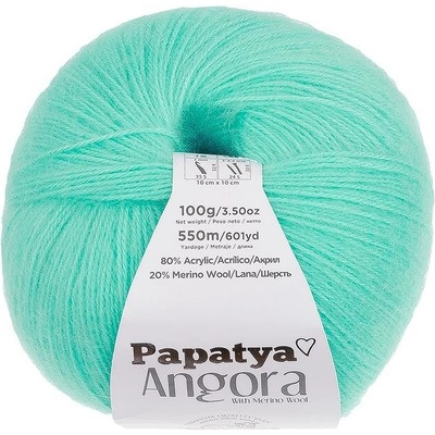 Vlnika Angora Merino Papatya 100 g, 5620 tyrkysová