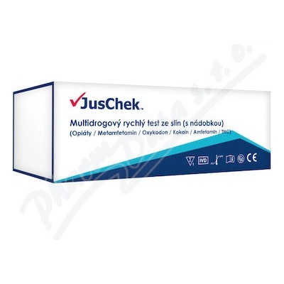 JusChek Multidrogový rychlý test ze slin 1 ks