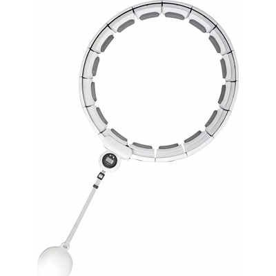 Trizand 25254 Masážní obruč Hula Hoop se závažím, bílá
