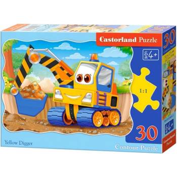 Image 1 of Castorland Пъзел Castorland от 30 части - Жълто багерче (B-03464-1)