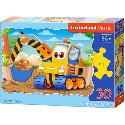 Castorland Пъзел Castorland от 30 части - Жълто багерче (B-03464-1)