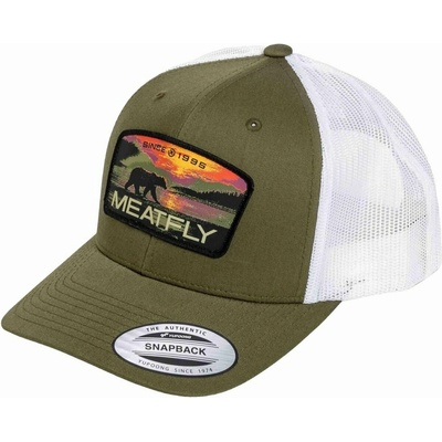 Meatfly шапка с козирка MF View Trucker Red Alaska / Buck / White Meatfly | Byal | МЪЖЕ | ЕДИН РАЗМЕР