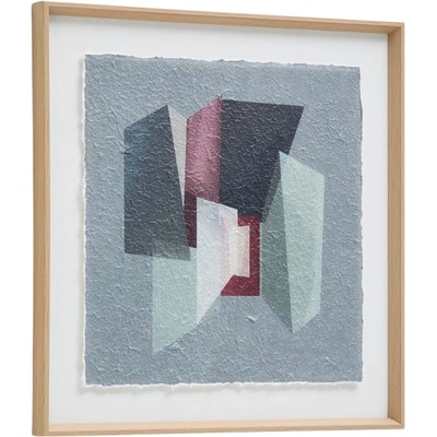 Kave Home Abstraktní obraz Veluni 60 x 60 cm