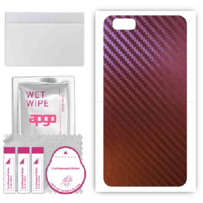 apgo skin sticker film foil vinyl for the BACK compatible with Asus Zenfone 4 Max ZC520KL, scratch-resistant, easy to install - Carbon Chameleon CAKA5