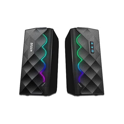 Marvo reproduktory SG-269, 2.0, 6W, čierne, regulácia hlasitosti, herná, 160Hz-20kHz, RGB podsviete