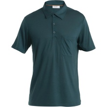 Icebreaker Mens Drayden SS Polo Fathom Green