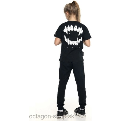 Octagon Zuby tričko čierne