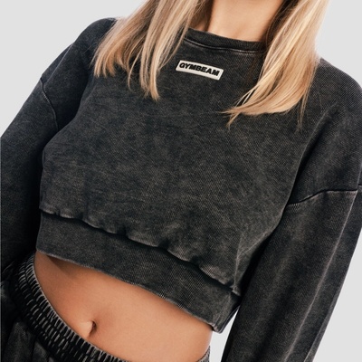 GymBeam Cropped Aura Washed Black