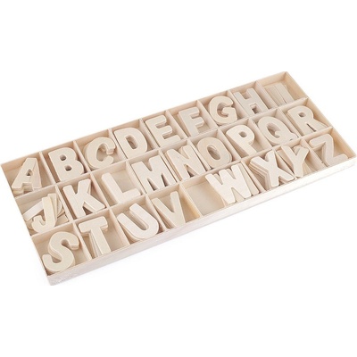 Prima-obchod Dřevěná písmena v krabici, barva přírodní sv. – Zbozi.Blesk.cz