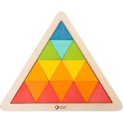 Classic world - Триъгълна дървена мозайка - 67 части (3729)
