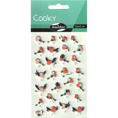 Maildor Samolepky 3D Cooky Ptáčci