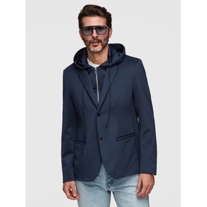 Ombre Clothing Стилно мъжко сако със съемна подплата и регулируемо качулка - тъмно синьо V2 M168 Ombre Clothing Ombre Clothing | Sin | МЪЖЕ | S