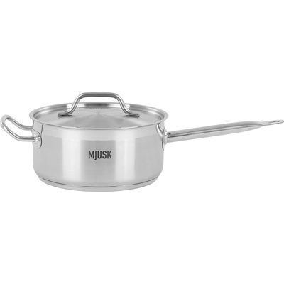 MJUSK Nerezový hrniec s objemom 5 l s pokrievkou 240 mm 24242