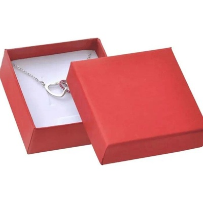 Boxiecraft Krabička na šperky červená 60x60x25 mm
