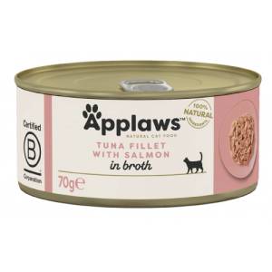 Applaws Tuna fillet with salmon - Месни хапки консерва за котка с риба тон и сьомгa - 70 гр - 1028CE-A