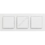 Legrand - Троен еднополюсен ключ № 1 с рамка NILOE STEP бял (LR0054C)