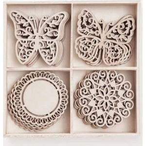 dpCraft Wood Shapes DPCRAFT Decors and Butterflies 20pcs Dalprint