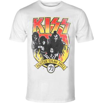 NNM мъжка тениска Kiss - Hotter Than Hell - бяла - 50788400