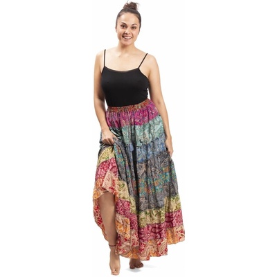 Volánová sukně v etno stylu multicolor LII.